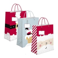 Sacchetto regalo Babbo Natale 45 x 33 x 10 cm - 1 pz.