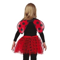 Accessori tutù e ali da coccinella da bambina