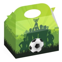Scatole di cartone Football Champions 16 x 10,5 x 16 cm - 12 pezzi.