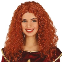 Parrucca di capelli ricci rossi