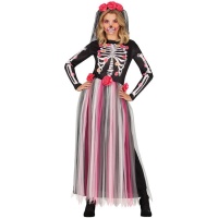 Costume da Catrina con gonna lunga in tulle