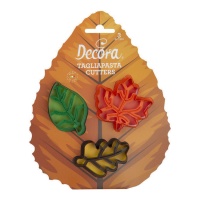 Tagliapasta foglie d'autunno - Decora - 3 unità