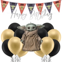 Confezione di decorazioni per feste Baby Yoda - 23 pezzi