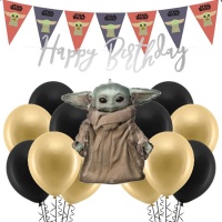 Confezione di decorazioni per feste Baby Yoda - 23 pezzi