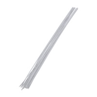 Filo bianco per fiori calibro 18 da 30 cm - Sweetkolor - 50 unità