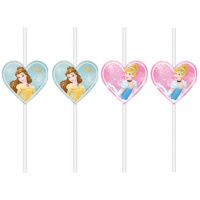 Cannucce Disney Princess Belle e Cenerentola 22 cm - 4 pezzi