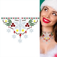 Gioielli adesivi per collo natalizio