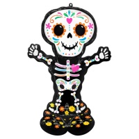 Palloncino XL in forma di scheletro catrina di 1,32 x 0,88 m - Anagram