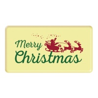 Cartello di cioccolato bianco Buon Natale - Dekora - 60 unità