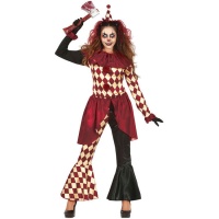 Costume clown inquietante da donna
