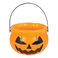 Calderone arancione zucca sinistra da 11 cm