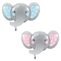 Palloncino XL Elephant Baby Boy da 62,4 x 92,9 cm - Creative Converting