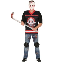 Costume da giocatore di hockey assassino per adulti