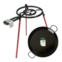 Diffusore per paella con paelliera da 46 cm in acciaio smaltato