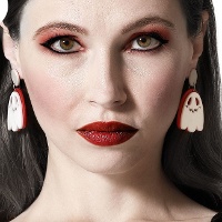 Orecchini a forma di fantasmini Carini - 1 coppia