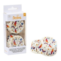 Pirottini cupcake con unicorni bianchi - Decora - 36 unità