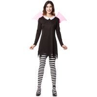 Costume da pipistrello con ali rosa per donna