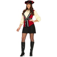 Costume da pirata con teschio per donna