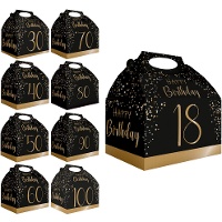 Scatola di cartone Elegant Gold numerata - 12 unità