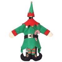Copribottiglia natalizio elfo da 40 cm