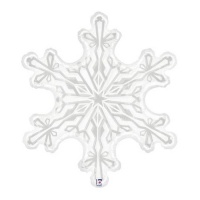 Palloncino fiocco di neve bianco da 97 cm - Grabo