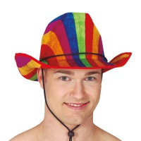 Cappello da cowboy multicolore