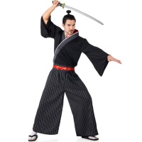 Costume da samurai nero per uomo