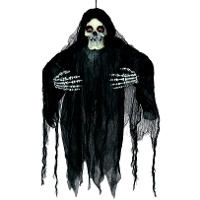 Pendente scheletrico con luce, suono e movimento di 1,20 m