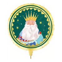 Palloncino rotondo del Re Mago Melchor da 43 cm