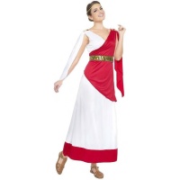 Costume romano rosso per donna