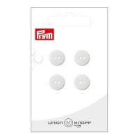 Bottoni bianchi da 1,2 cm con due fori - Prym - 4 pz.
