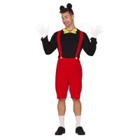 Costume corto topolino con orecchie da uomo