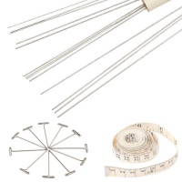 Kit fili bloccaggio, spilli e nastro metrico - Knitpro