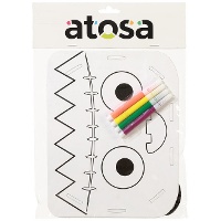 Cestino da colorare a tema zombie 20 x 15 cm