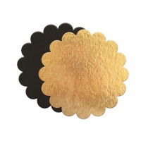 Sottotorta rotondo oro e nero da 28 x 28 x 0,1 cm - Scrapcooking - 5 unità