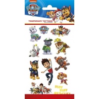 Tatuaggi temporanei assortiti Paw Patrol - 12 unità