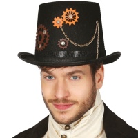 Cappello steampunk con ingranaggi