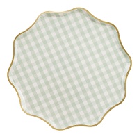 Piatti Vintage quadrati da 23 cm - 6 pezzi