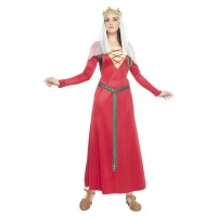 Costume medievale da dama rossa per donna