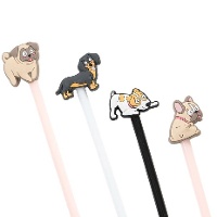 Penna a sfera con cane sorridente - 1 unità