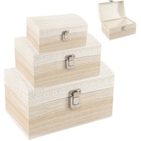 Scatola Panot con chiusura a bottone - 3 pezzi