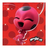 Tovaglioli di Ladybug di 16,5 x 16,5 cm - 16 pezzi