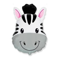 Palloncino a forma di testa di zebra da 56 cm - festa Conver