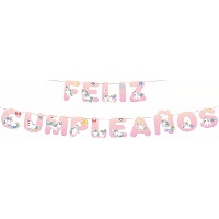 Ghirlanda Unicorno Buon Compleanno, 4 m