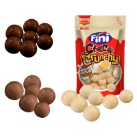 Palline di mais aromatizzate al cioccolato - Fini - 115 g