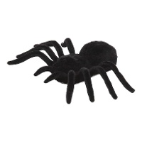 Ragno di 7,5 x 5 cm nero morbido - 2 unità