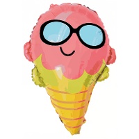 Palloncino a forma di gelato di 67 x 50 cm