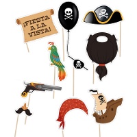 Kit per photocall da Pirata - 10 pezzi