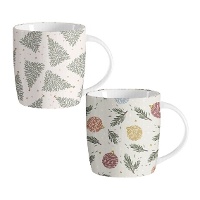 Tazza di 350 ml di Natale bianco - 1 unità
