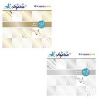 Kit carta scrapbooking Giappone effetto metallizzato - Artemio - 30 fogli